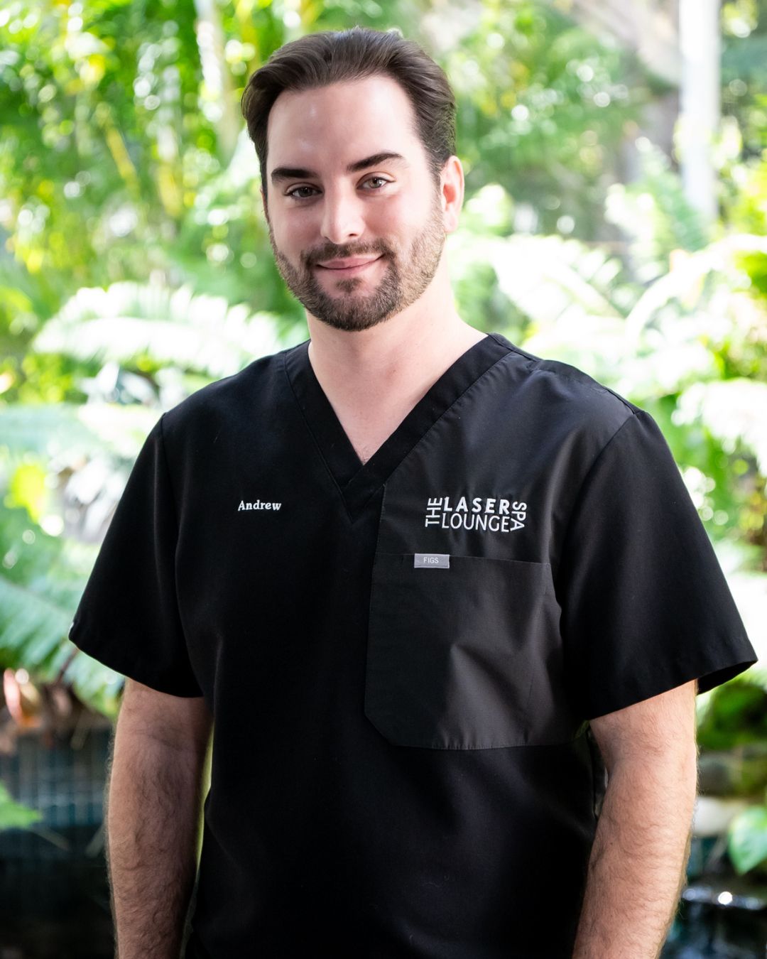Portrait of a Laser Lounge Spa Estero team member in black scrubs